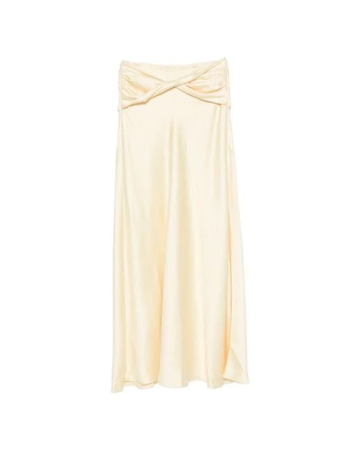 Arcina Ori White Andi Twisted-Waist Maxi Skirt