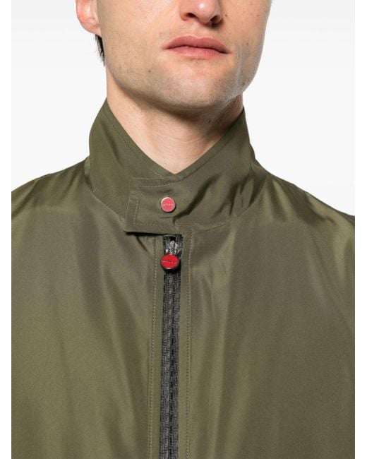 Kiton Green Lightweight Shell Jacket for men