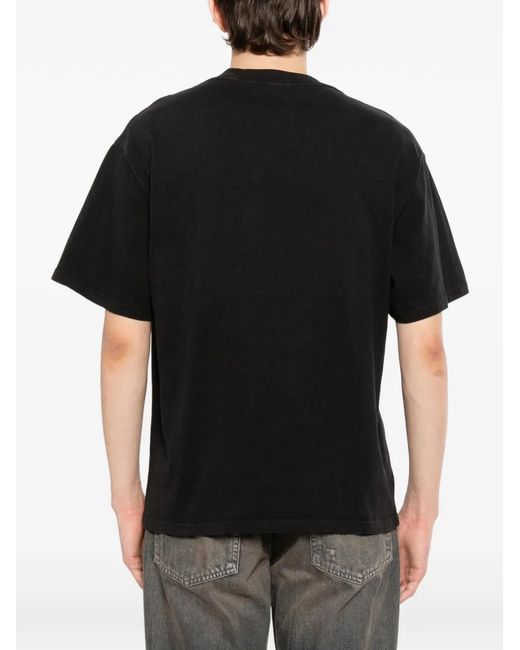 Melt Black Graphic-Print T-Shirt for men