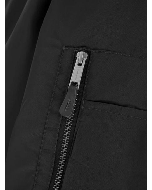 Entire studios Black Padded Bomber Jacket for men
