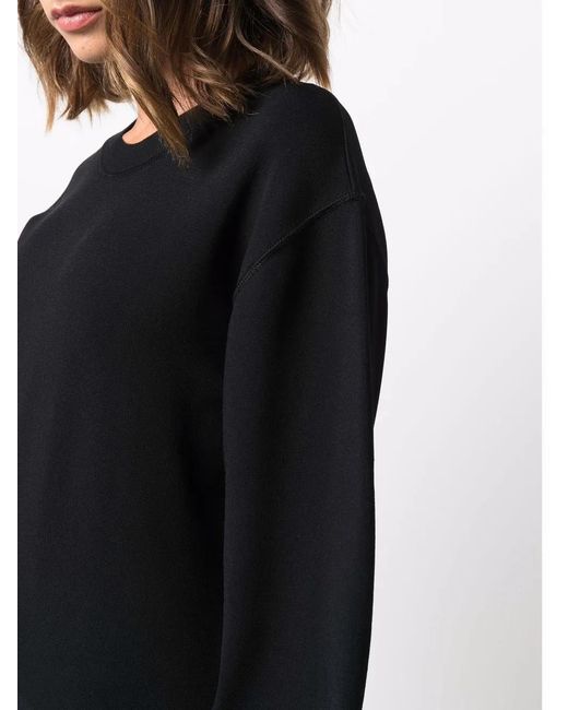 Stella McCartney Black Compact-Knit Jumper