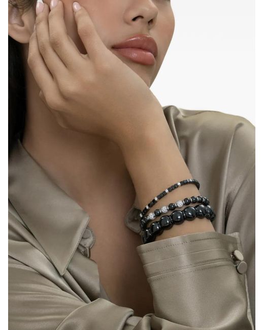 ’ROBERTO DEMEGLIO Black Dama Diamond-Embellishment Bracelet