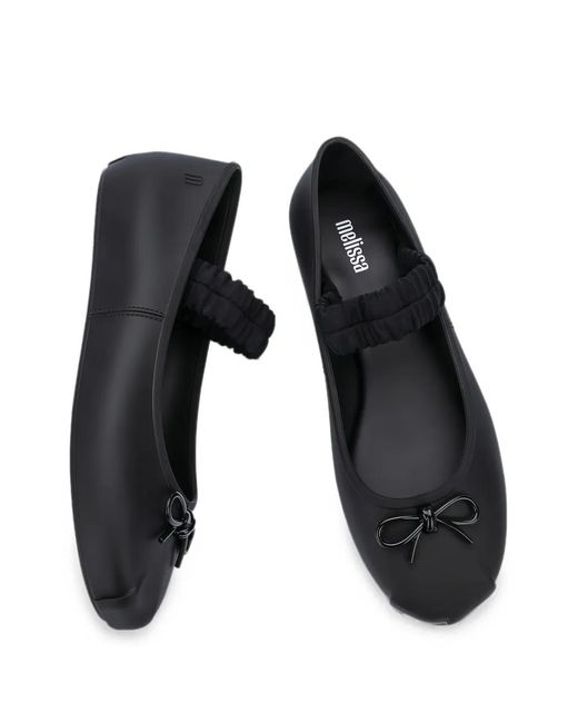 Melissa White Sophie Scrunch Ballet Flats