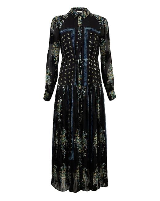 Robe-Chemise Emilie À Manches Longues Ulla Johnson en coloris Black
