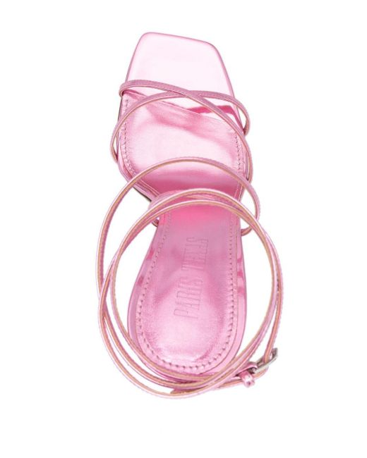 Paris Texas Pink Diana 105mm Leather Sandals