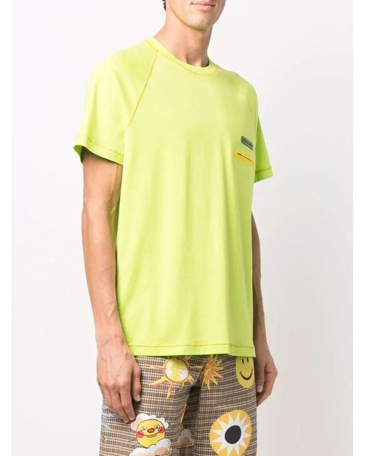 メンズ Moschino ロゴパッチ Tシャツ Green