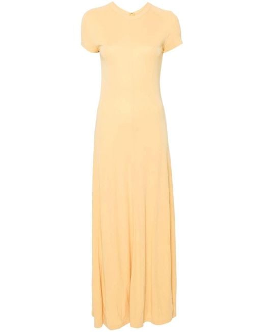 Totême  Jersey Maxi-jurk in het Yellow