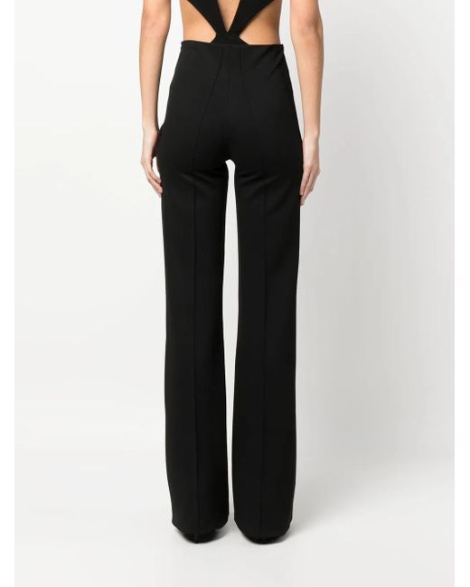 Atu Body Couture Black High-Waisted Straight-Leg Trousers
