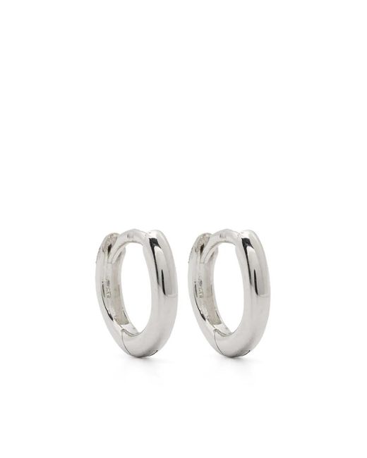 Wouters & Hendrix White Les Eternelles Everyday Hoop Earrings