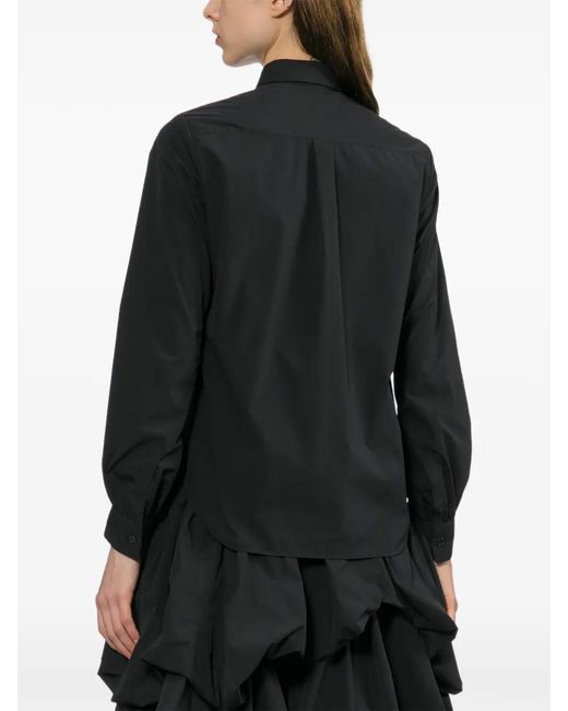 Noir Kei Ninomiya Black Pleated Blouse