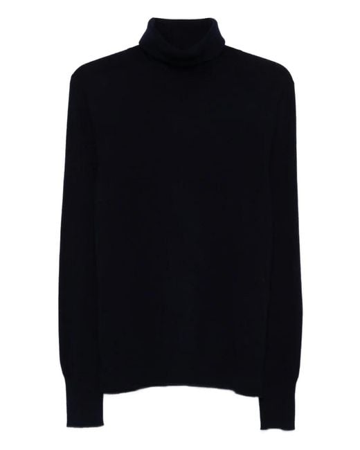 Bompard Black Turtleneck Sweater for men