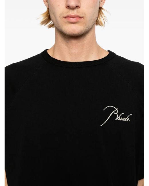 Rhude Black Classique T-Shirt for men