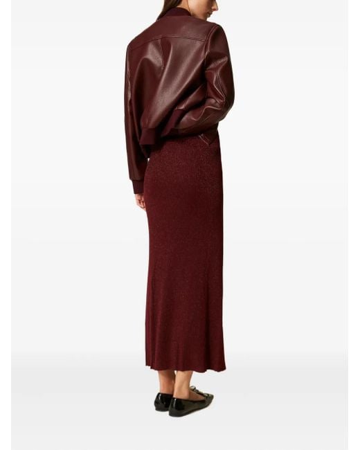 Twinset Midi-Rok in het Purple