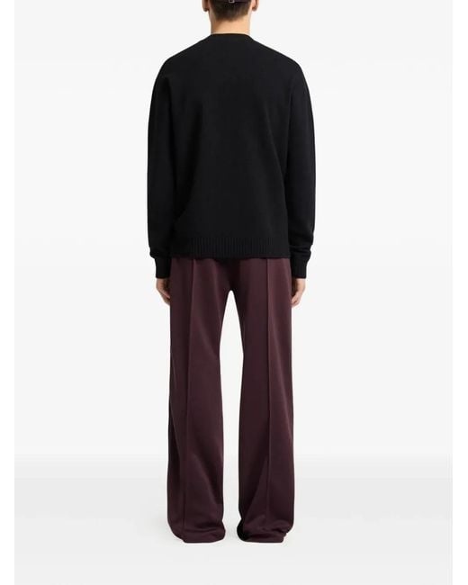 Courreges Purple Logo-Embroidered Side-Stripe Track Pants for men