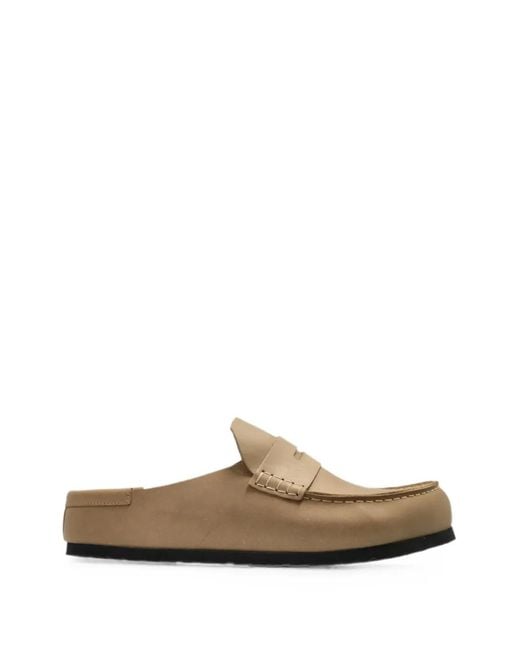 Birkenstock White Naples Leather Loafers for men