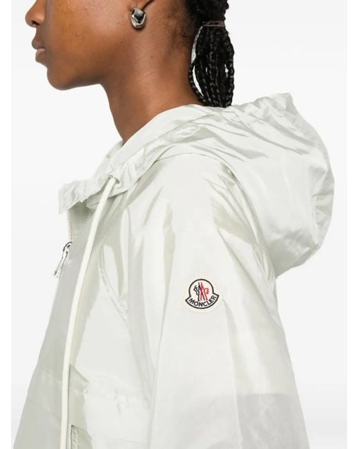 Moncler White Polyamide Coquelicot Jacket