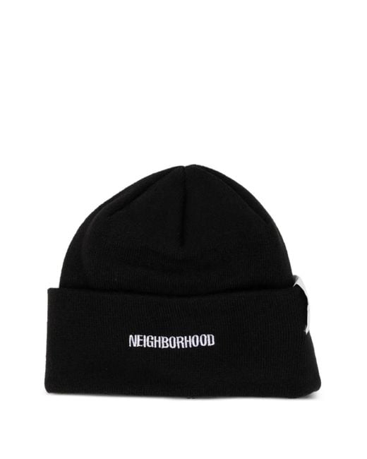 Gorro con logo bordado Neighborhood de hombre de color Black