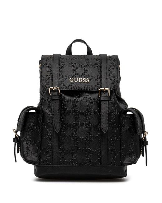 Guess Embossed Backpack Black