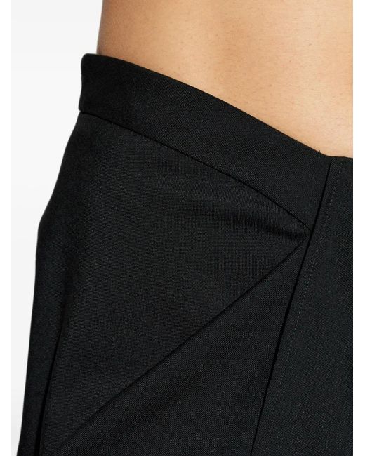 Givenchy Black Jupe Mi-Longue Drapée
