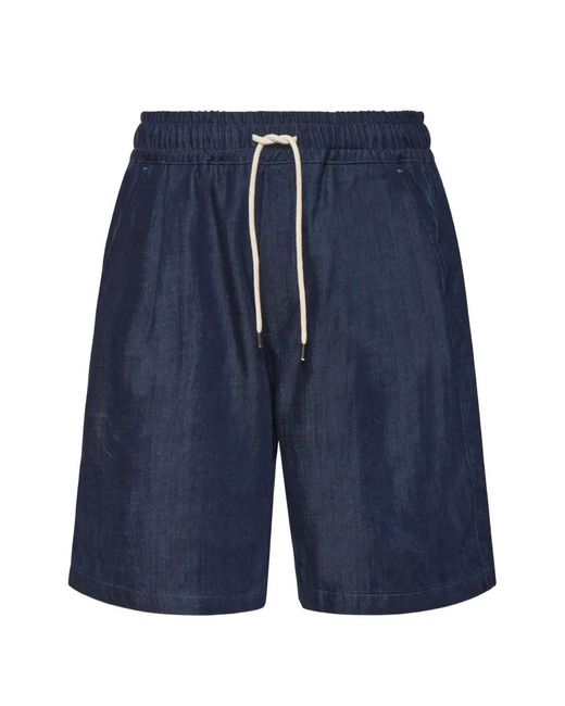 Woc Blue Drawstring-Fastening Shorts for men