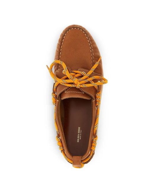 Golden Goose Deluxe Brand Brown Cruise Leather Loafers for men