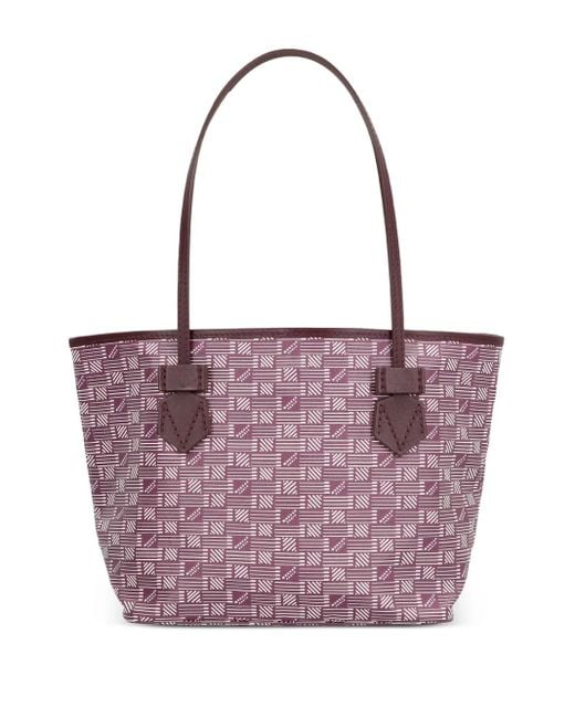 Bolso shopper Saint-Tropez estampado Moreau de color Purple