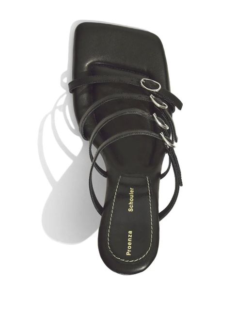 Proenza Schouler Black Sandalen Mit Eckiger Kappe 90Mm