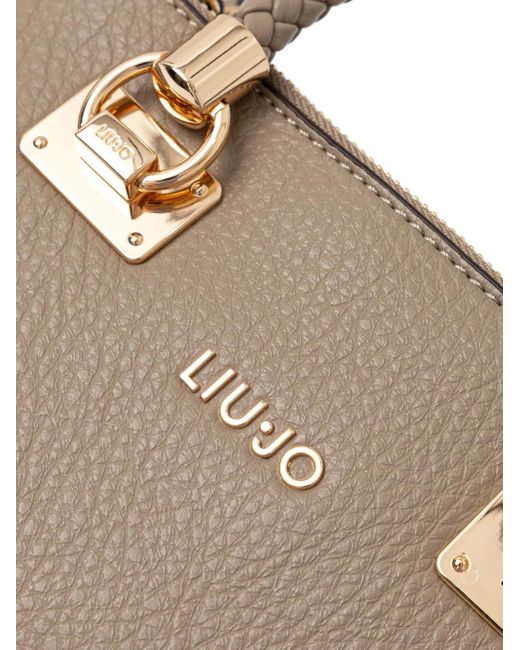 Bolso satchel con asa trenzada Liu Jo de color Brown