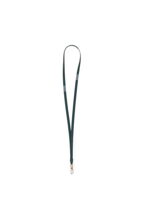 Agnes B. White Leather Pass Holder