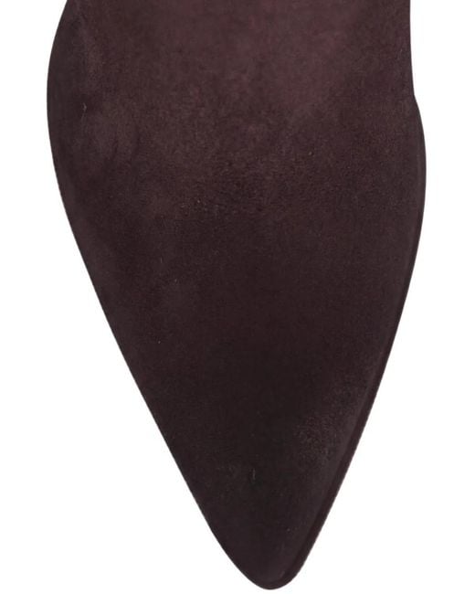 Santoni Brown Buckle-Detail Pointed-Toe Boots