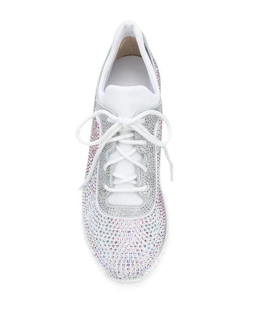 Le Silla White Reiko Wave Wedge Sneakers