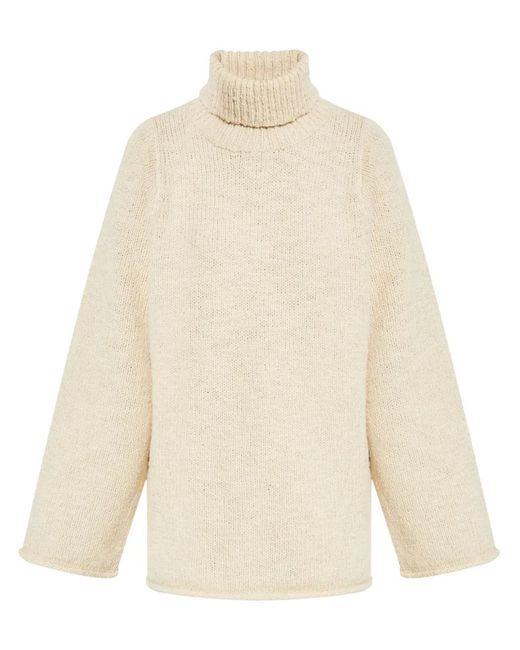 By Malene Birger White Roll-Neck Jumper