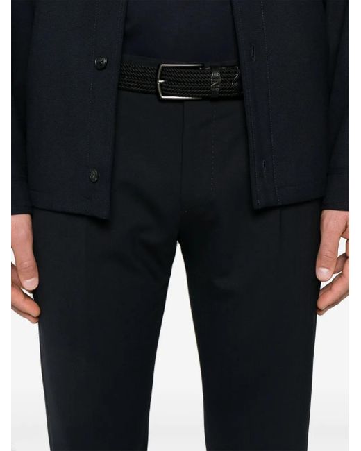 PT Torino Blue Pleated Trousers for men