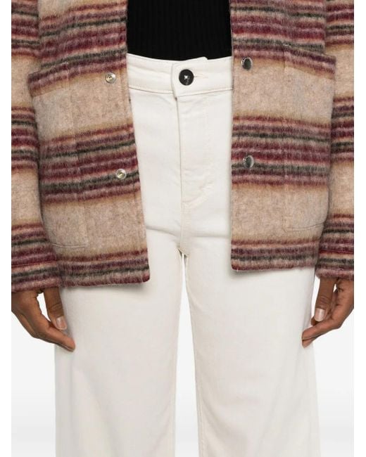 Marc O' Polo White Cuffed Trousers