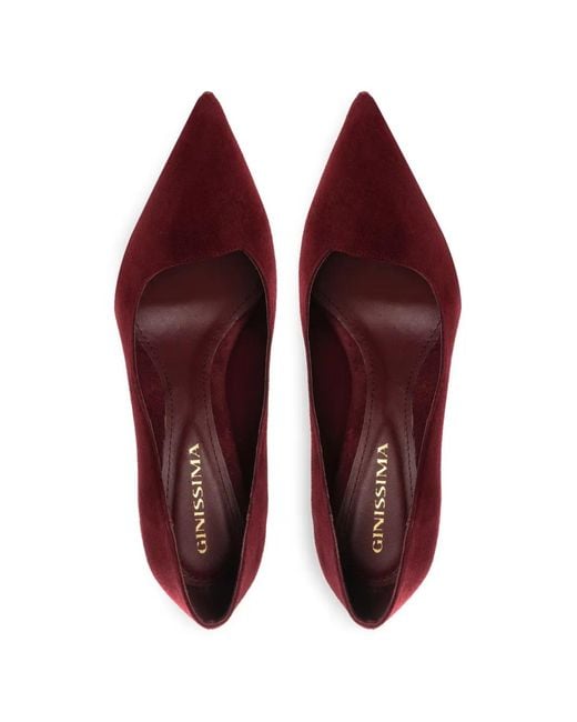 Ginissima Purple Ava Heeled Pumps