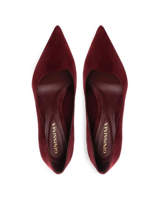 Ginissima Purple Ava Heeled Pumps