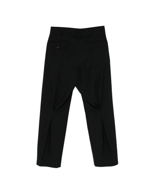 KHOKI Black Pleated Trousers for men