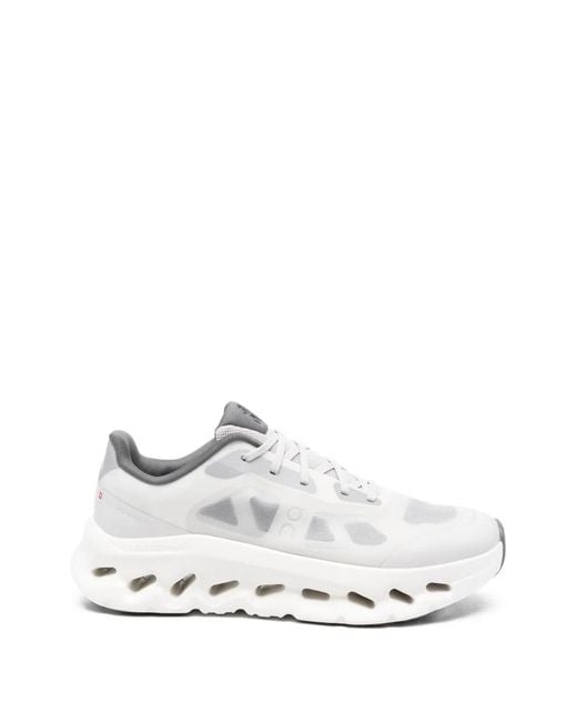 On Shoes White Cloudtilt Remix Lace-Up Sneakers for men
