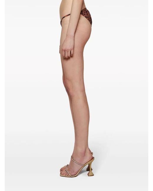 Christopher Esber Brown Leopard-Print Bikini Bottoms
