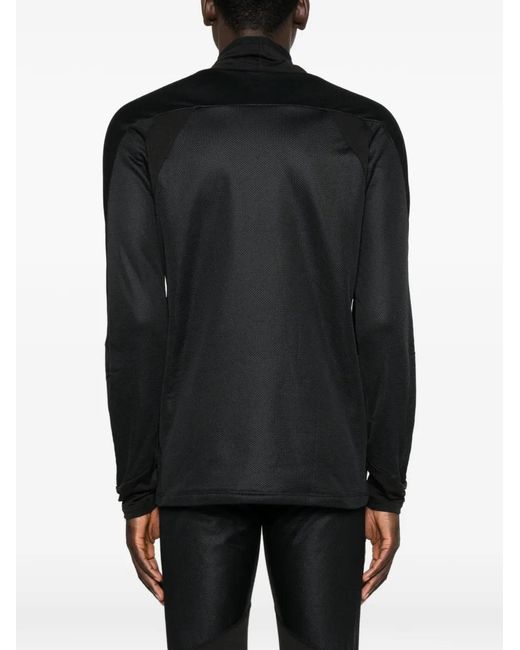 Montura Black High-Neck Logo-Print Sweatshirt for men