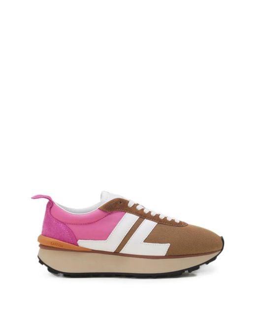 Lanvin Pink Bumpr Sneakers