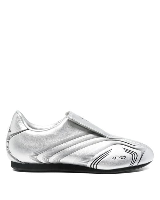 Adidas White Taekwondo F50 Sneakers