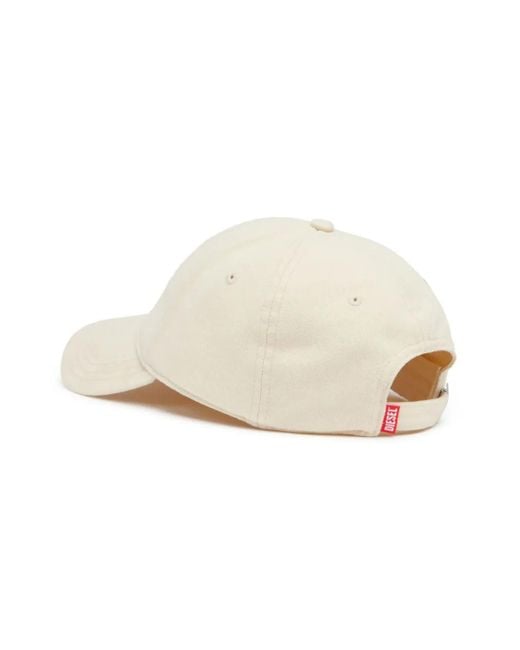 DIESEL Natural Baseball Cap With Logo Patch for men