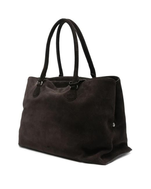 OSOI Black Key Charm Suede Shoulder Bag