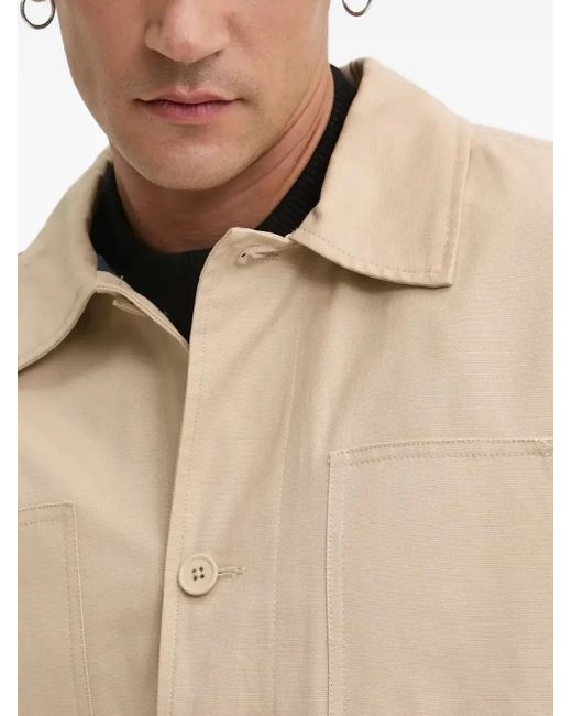 Giacca-Camicia Con Ricamo di Desigual in Natural da Uomo