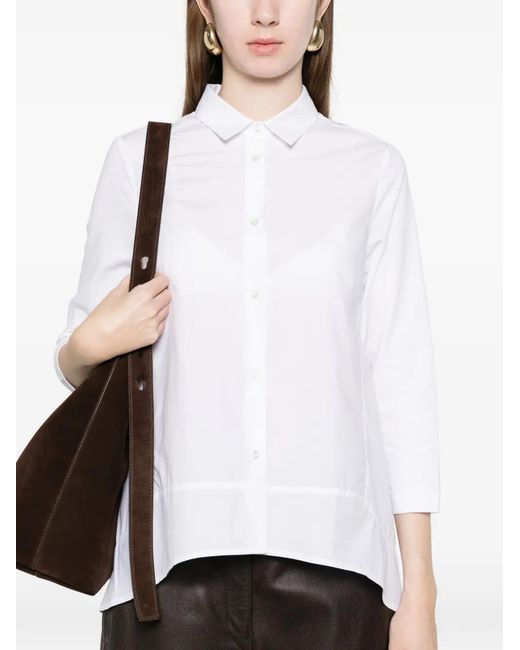 Whyci White Button-Up Shirt
