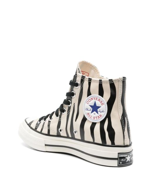 Converse White Chuck Taylor Zebra Sneakers