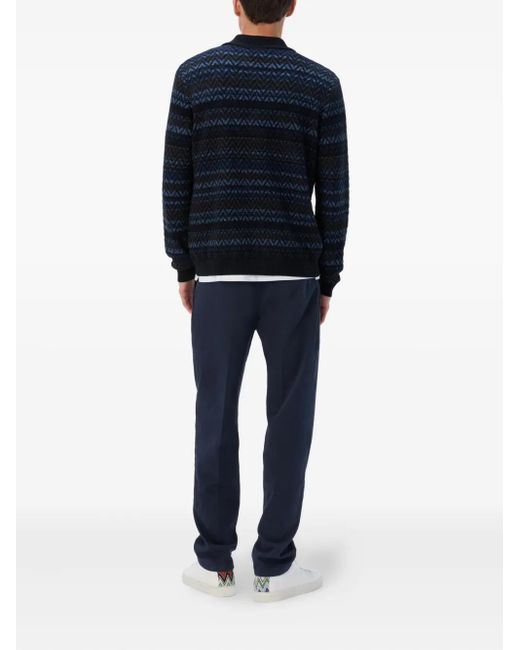 Missoni Blue Buttoned Cardigan for men