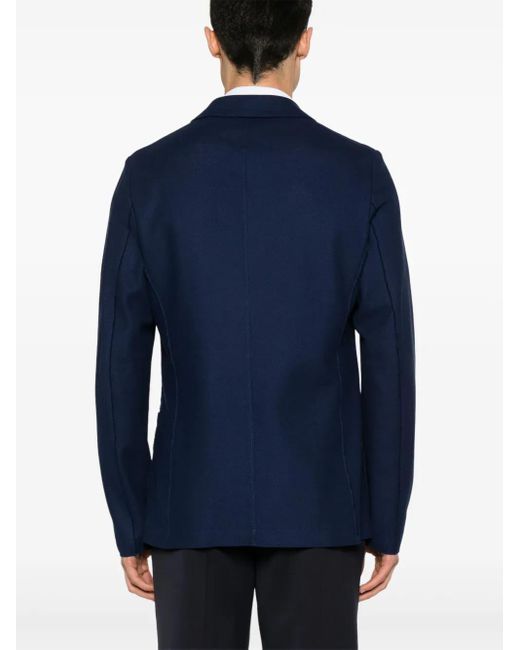 Harris Wharf London Blue Honeycomb Blazer for men
