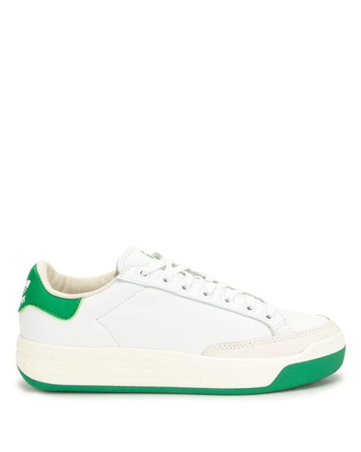 adidas Rod Laver Leather Trainers in White for Men | Lyst